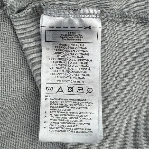 Adidas Grey Essentials Aeroready Graphic Logo Performance Hoodie Size XL - Picture 7 of 13